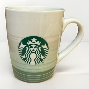 Starbucks Ceramic Green White Mermaid Siren Logo Coffee Cup 10oz Mug 2021